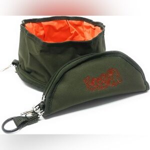 Koogo Pet’swear Dog Food and Water Bowl Portable Green